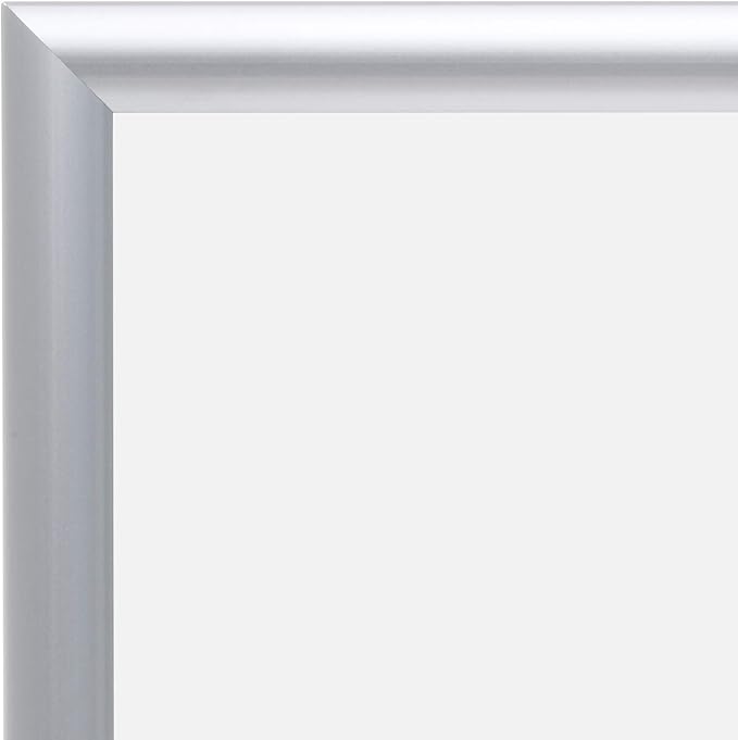 SnapeZo 2-Pack 11x17 Inches Silver Document Notice Frames, Front-Loading Snap Frame, 1" Aluminum Profile, Wall Mounted