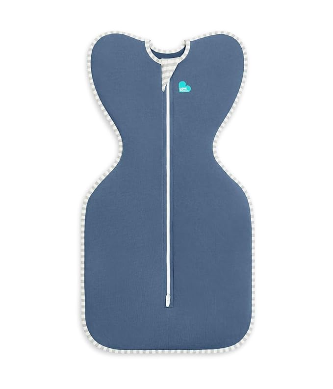 Love to Dream Swaddle UP, Baby Sleep Sack, Self-Soothing Swaddles for Newborns, Improves Sleep, Snug Fit Helps Calm Startle Reflex, New Born Essentials for Baby, 8-13lb, Denim