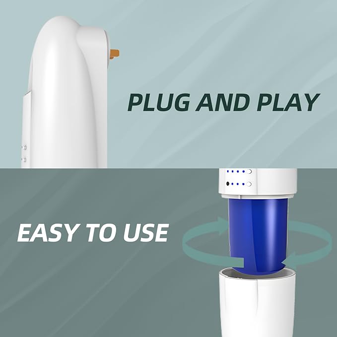 Plug In Scent Air Machine for Home, Waterless Aroma Diffuser for Essential Oils 100ml/500 Sq.Ft, Portable Fragrance Diffuser with Cold-Air Diffusion Tech for Large Room, Office, Spa (White)