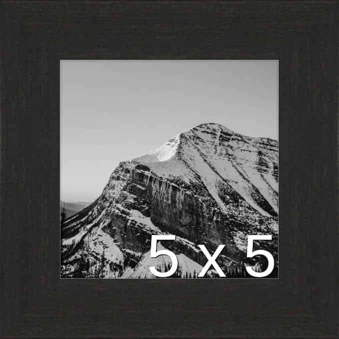 Frame It Easy 5 x 5 Coffee Wood Frame (Derby)