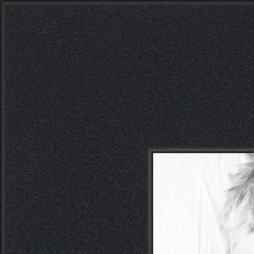 ArtToFrames Collage Photo Frame Double Mat with 1 - 8.5x11^ 8x10 Openings and Satin Black Frame