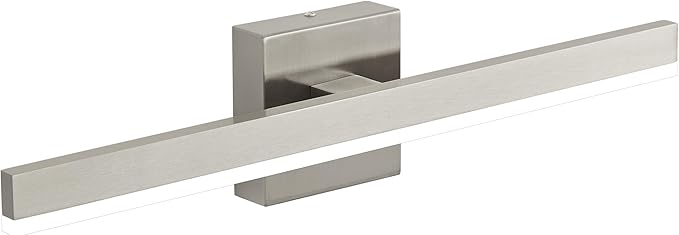 Nickel Bathroom Vanity Light 23.6 inch, 14W Dimmable 5CCT LED Bathroom Light Fixture Over Mirror Restroom-ETL Certificated