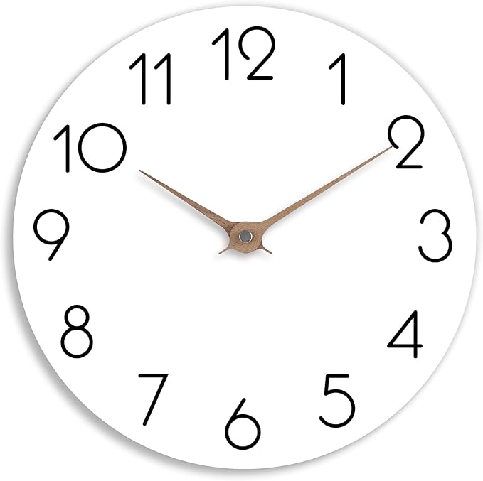 Wall Clock - White 10 Inch