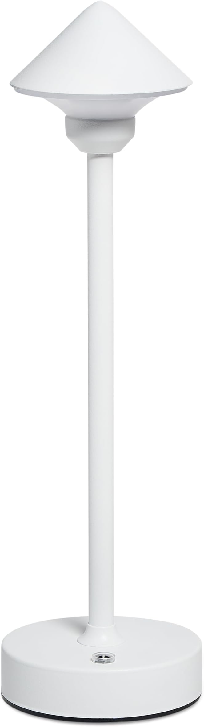 Camden Reed Table Lamp, Desk lamp, 3 Different Lighting Modes, Modern Minimal Design for Dinner/Coffee Table/Restaurant/Bedroom, Cone White