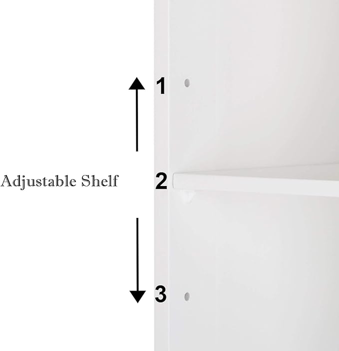 Side Storage Organizer with 4 Drawers of Medium Density fiberboard Single Door Bathroom Cabinet, Independent Entrance Storage Unit Console, Bathroom Furniture and Home Decoration, White