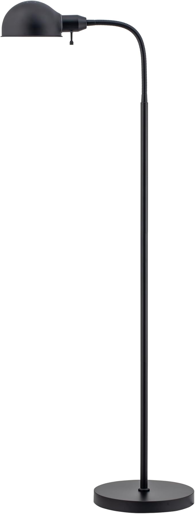 O'Bright Nova - Adjustable Floor Lamp with Flexible Gooseneck and Rotatable Shade, E26 Socket, 10-Inch Base - Ideal for Reading, Bedside, Living Room, Black