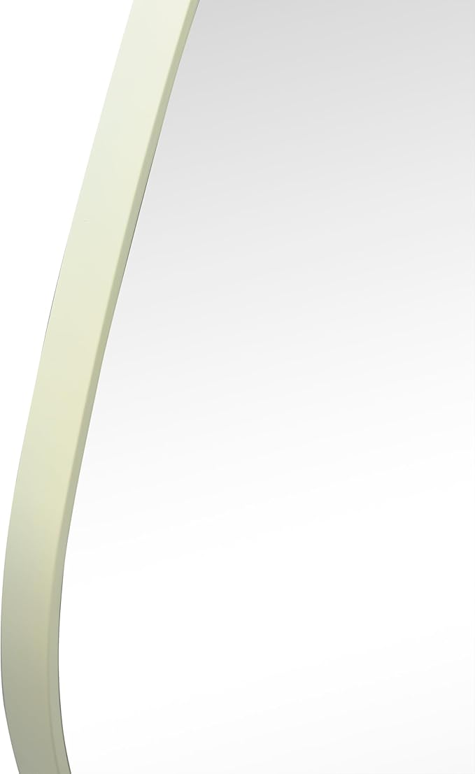JONATHAN Y MIR200C Everly 20 in. W x 42 in. H Large Irregular Framed Decorative Wall Mirror, for Bathroom, Living Room, Bedroom, Sage Gren
