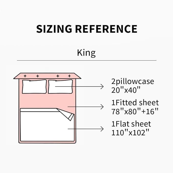 EVERLY King Sheets Set,Luxuriously 400 Thread Count Organic Viscose Derived from Bamboo Bed Sheet,Cooling Sheets for King Size 4 Piece Deep Pockets Bedding Sheets &Pillowcases-Black