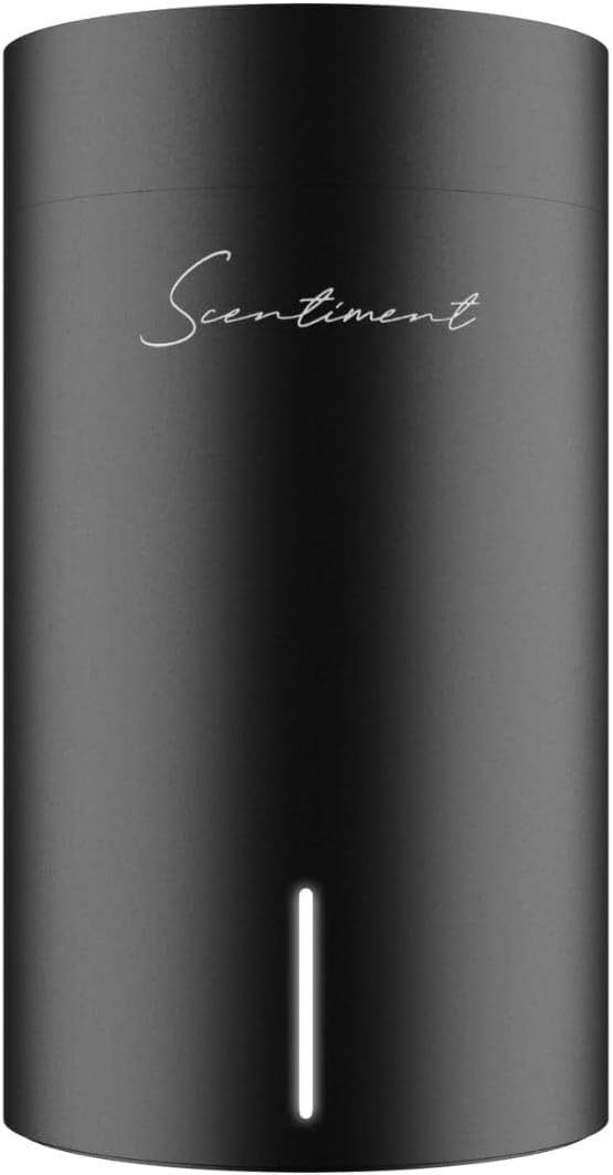 Diffuser Mini 2 - Cold Air Scent Diffuser for Home, Covers 500 Sq Ft, No Water or Heat, Rechargeable Battery, Safe for Pets & Kids, Adjustable Intensity, WiFi & Bluetooth - Black