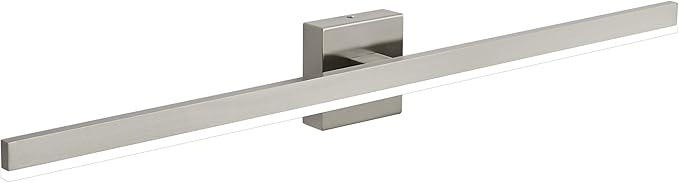 Nickel Bathroom Vanity Light 39.4 inch, 24W Dimmable 5CCT LED Bathroom Light Fixture Over Mirror Restroom-ETL Certificated
