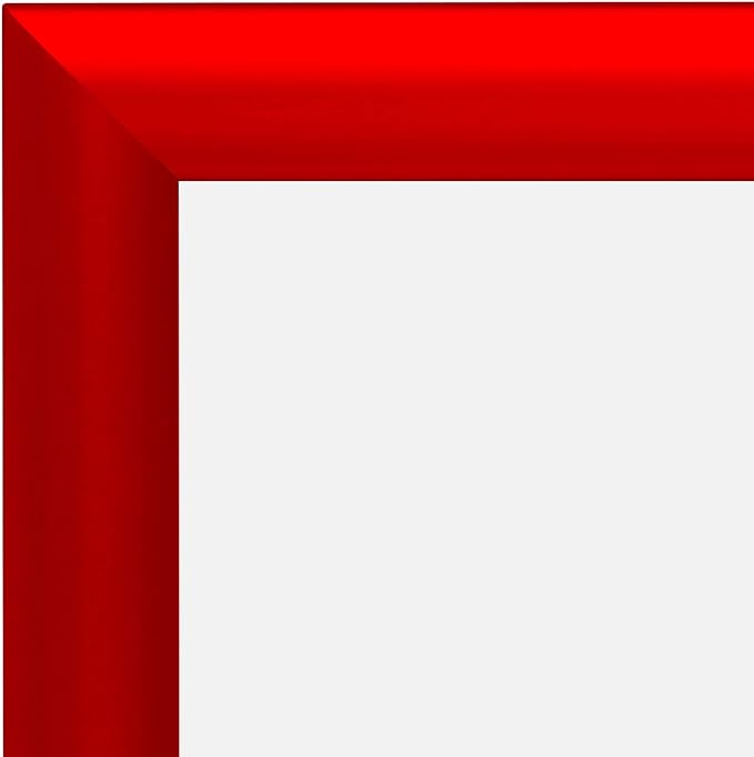 SnapeZo Certificate Frame 8.5x11 Inches, Red 1 Inch Aluminum Profile, Front-Loading Snap Frame, Wall Mounting, Sleek Series