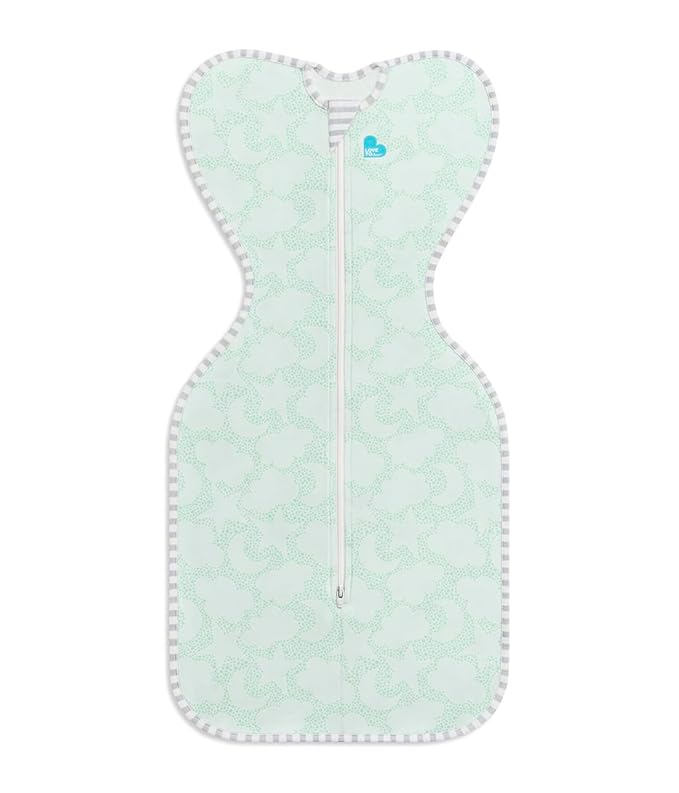 Love to Dream Organic Swaddle, Baby Sleep Sack, Swaddle Up Self-Soothing Swaddles for Newborns, Get Longer Sleep, Snug Fit Helps Calm Startle Reflex, 1.0 TOG Sleep Sack, 13-18.5lbs, Mint