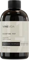 VINEVIDA [4 Fl Oz] Scent NO. 1117 Fragrance Oil for Cold Air Diffusers, Aromatic Notes of Caramel Spice, Salt, Sugar, Rum & Vanilla Essential Oils for Diffuser Oil Refill & Air Freshener Spray
