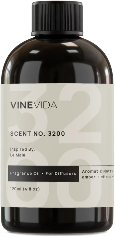 VINEVIDA [4 Fl Oz] Scent NO. 3200 Fragrance Oil for Cold Air Diffusers, Aromatic Notes of Lavender, Bergamot, Mint & Cinnamon Essential Oils for Diffuser Oil Refill & Air Freshener Spray