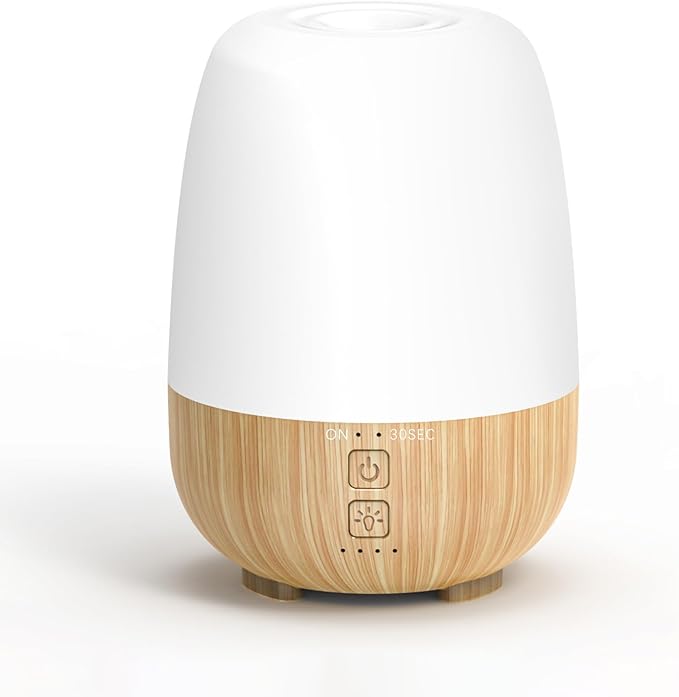 150ML Cordless Essential Oil Diffuser, Built-in 6000mAH Rechargeable Battery, 7-Hour Runtime, 7 LED Color Changing Lights, Portable Aromatherapy Diffuser for Home,Office,Outdoor