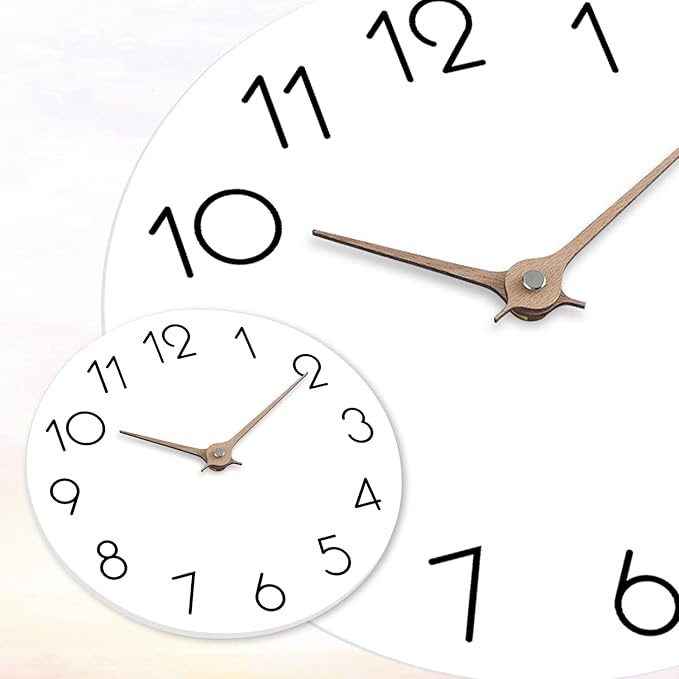Wall Clock - White 10 Inch