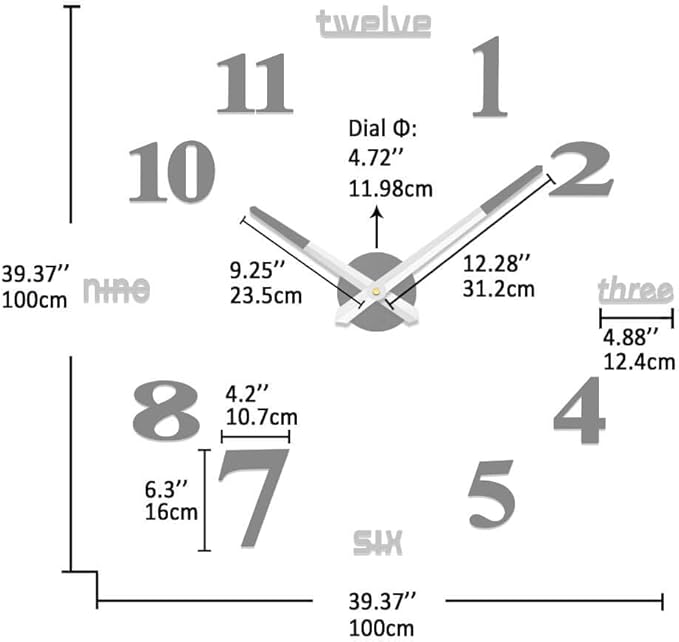 VANGOLD Design Framless Wall Clock
