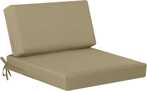 idee-home Outdoor Cushions for Patio Furniture, Outdoor Seat Cushion, Waterproof Couch Hampton Bay Deep Seat Replacement Chair Cushions for Garden Lawn Backyard Deck, 26.5 x 26.5