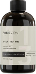VINEVIDA [4 Fl Oz] Scent NO. 1113 Fragrance Oil for Cold Air Diffusers, Aromatic Notes of Vanilla, Lavender, Smokey & Woodsy Notes Essential Oils for Diffuser Oil Refill & Air Freshener Spray