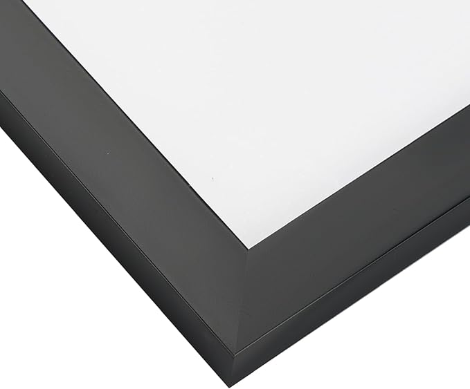 Giftgarden Black 8.5x11 Picture Frame Set of 4, Matted to 6x8 Picture or 8.5 x 11 Inch Certificate Award Document Without Mat, Wall and Tabletop Display