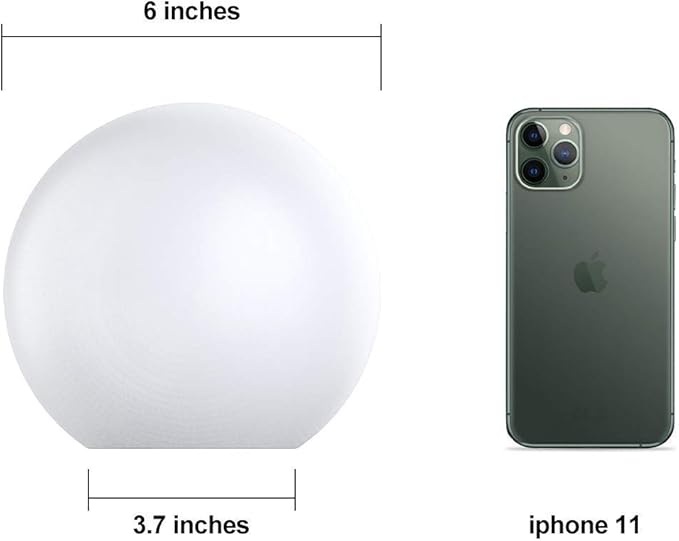 LOFTEK 6-inch LED Light Ball: Nursery Night Light with Remote Control, 16 RGB Color Changing & Dimming Rechargeable, Cordless Portable Floating Pool Lights for Kids or Decor