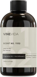 VINEVIDA [4 Fl Oz] Scent NO. 1102 Fragrance Oil for Cold Air Diffusers, Aromatic Notes of Lychee Peony Sandalwood, Essential Oils for Diffuser Oil Refill & Air Freshener Room Spray