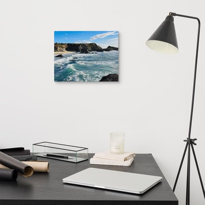 Bodega Bay Canvas Wall Art – Coastal Ocean Photography Print – California Nature Landscape Decor – Seascape Picture for Living Room or Bedroom (11x14 inches) Wrapped Canvas
