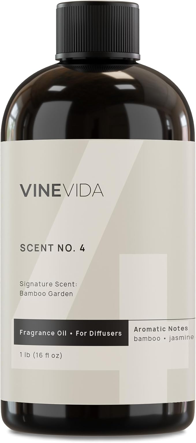VINEVIDA [16 Fl Oz] Bamboo Garden Fragrance Oil for Cold Air Diffusers, Essential Oils for Diffuser Oil Refill & Air Freshener Room Spray