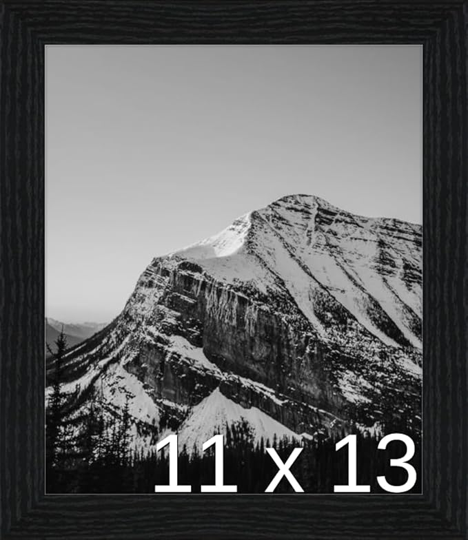 Frame It Easy 11 x 13 Black Grain Wood Frame (Derby)
