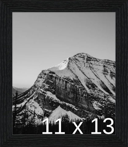 Frame It Easy 11 x 13 Black Grain Wood Frame (Derby)