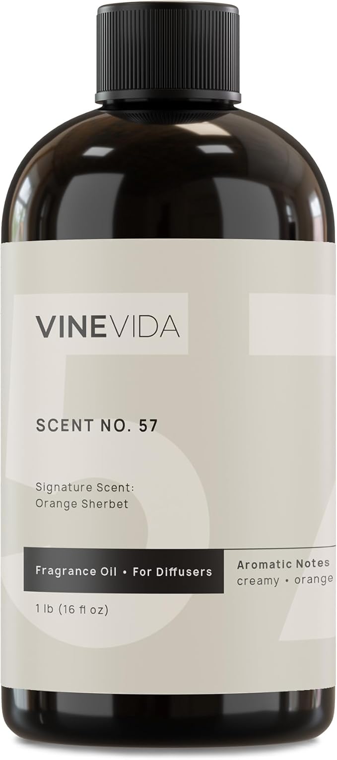 VINEVIDA [16 Fl Oz] Orange Sherbet Fragrance Oil for Cold Air Diffusers, Essential Oils for Diffuser Oil Refill & Air Freshener Room Spray