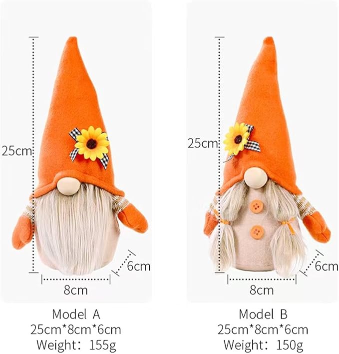 Gnomes Plush Decorations,Fall Decor Fall Gnome Plush Decorations for Home,Handmade Swedish Tomte Doll Mr and Mrs Scandinavian Gnomes,Thanksigiving Gnome Decor, Boy