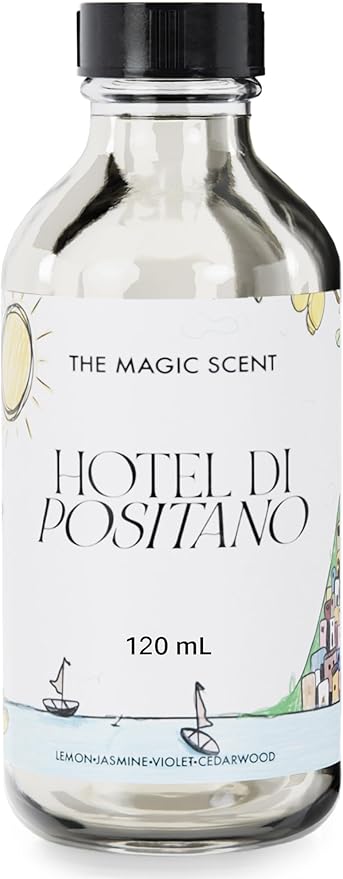 Hotel Di Positano Diffuser Oil Scent - Cold-Air & Ultrasonic Fragrance Oil for Diffuser Inspired by Amalfi Coast, Italy - Essential Oils for Diffusers Aromatherapy - 4 fl oz, 120 mL