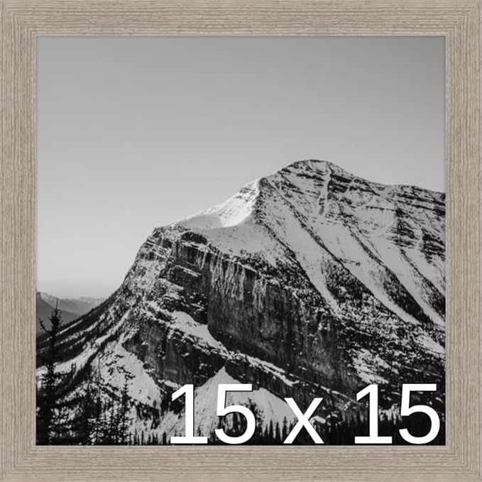 Frame It Easy 15 x 15 Rustic Gray Wood Frame (Derby)