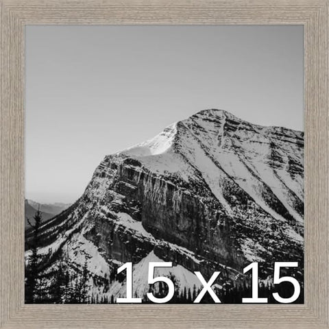 Frame It Easy 15 x 15 Rustic Gray Wood Frame (Derby)