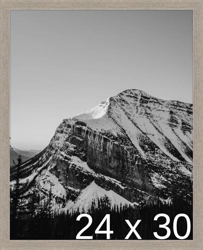 Frame It Easy 24 x 30 Rustic Gray Wood Frame (Derby)