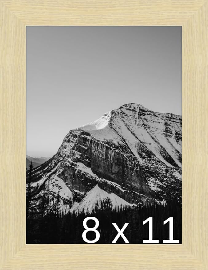 Frame It Easy 8 1/2 x 11 Wheat Wood Frame (Derby)