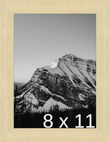 Frame It Easy 8 1/2 x 11 Wheat Wood Frame (Derby)