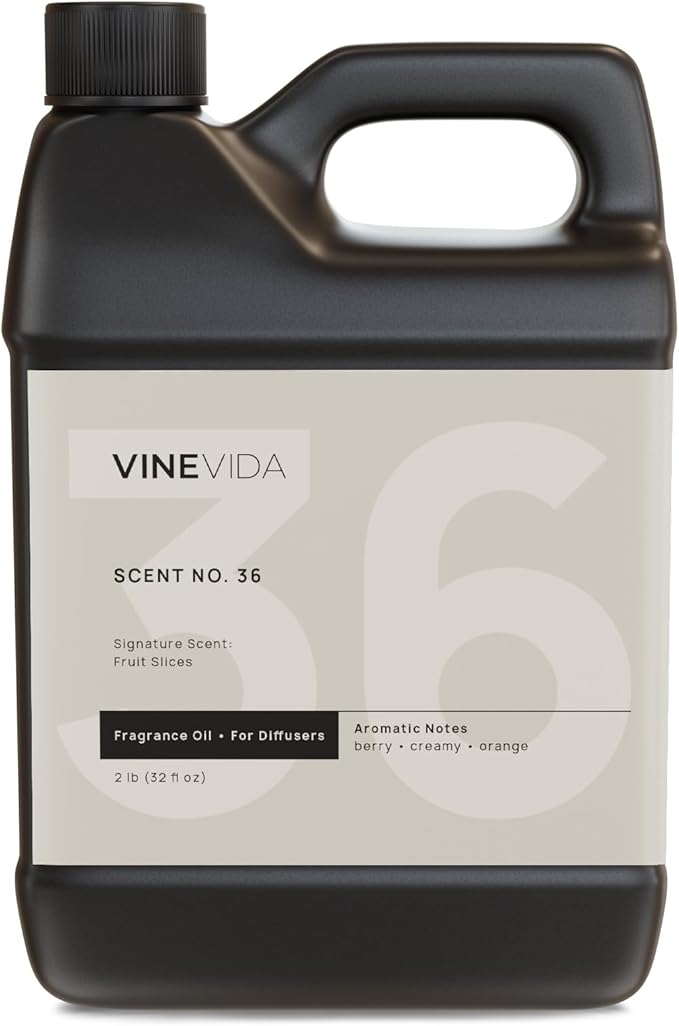 VINEVIDA [32 Fl Oz] Fruit Slices Fragrance Oil for Cold Air Diffusers, Essential Oils for Diffuser Oil Refill & Air Freshener Room Spray