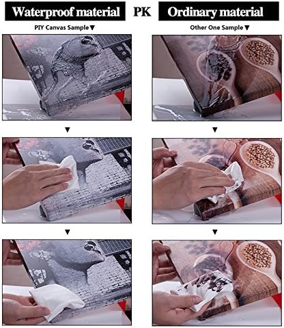 Music Wall Art for Bedroom, PIY Modern Musical Note Canvas Prints, Beautiful Notes Beating on Staff Picture Decor (Waterproof, Bracket Mounted Ready to Hang, 30x60 Extra Large)