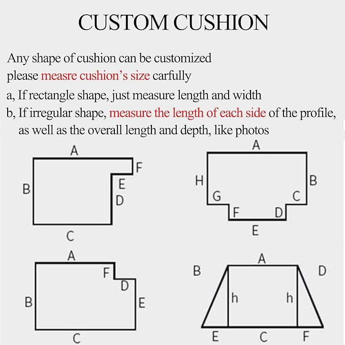 Bay Window Seat Cushions Indoor Furniture with Zipper No Slip Washable Pad Custom Size Kitchen Dining Bench Cushion