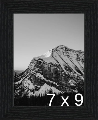 Frame It Easy 7 x 9 Black Grain Wood Frame (Derby)