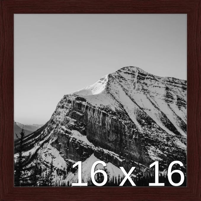 Frame It Easy 16 x 16 Merlot Wood Frame (Derby)