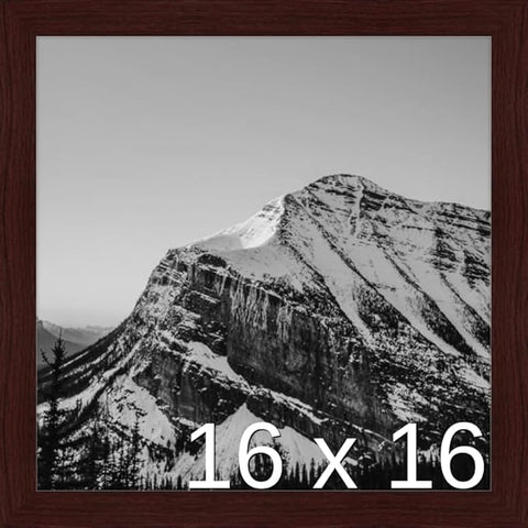 Frame It Easy 16 x 16 Merlot Wood Frame (Derby)