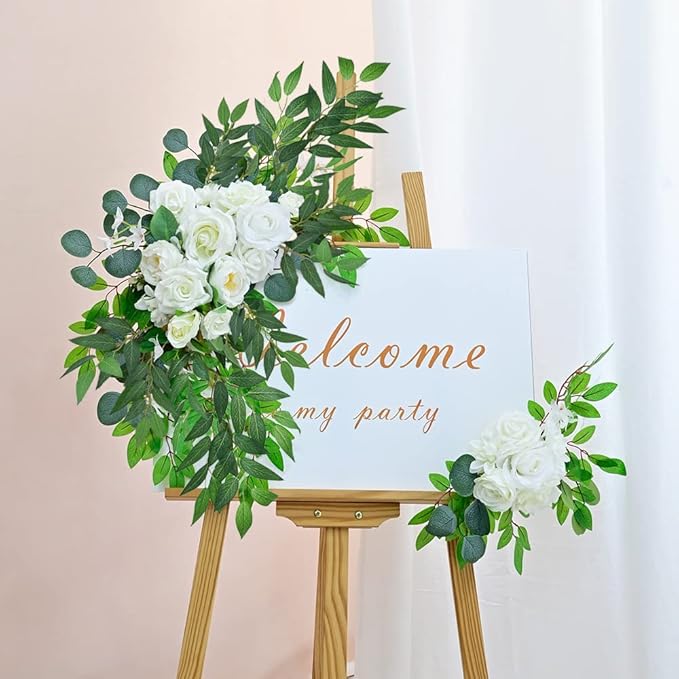 Artificial Italian Ruscus Greenery Stems, 20 Pack Faux Green Leaf Garland Branches Hanging Greenery Spray for Wedding Bouquet Arch Table Centerpiece Home Decor
