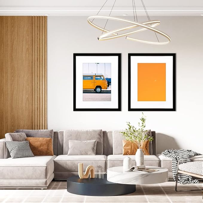 THREELOVE 20x24 Frame Black, Display Picture 16x20 with mat or 20x24 Without mat, Photo Poster Picture Frame Wall Mounting Home Decor, 1-PCS