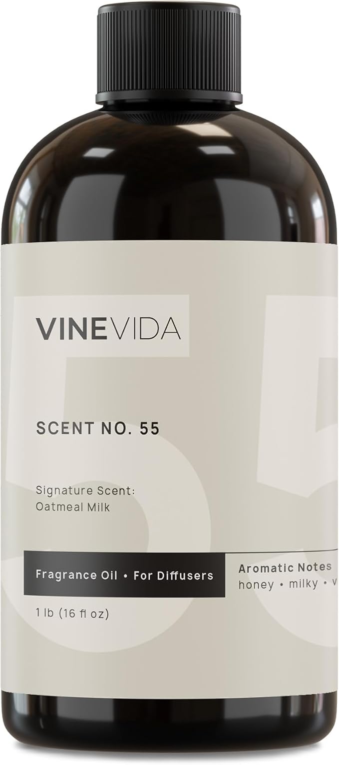 VINEVIDA [16 Fl Oz] Oatmeal Milk Fragrance Oil for Cold Air Diffusers, Essential Oils for Diffuser Oil Refill & Air Freshener Room Spray