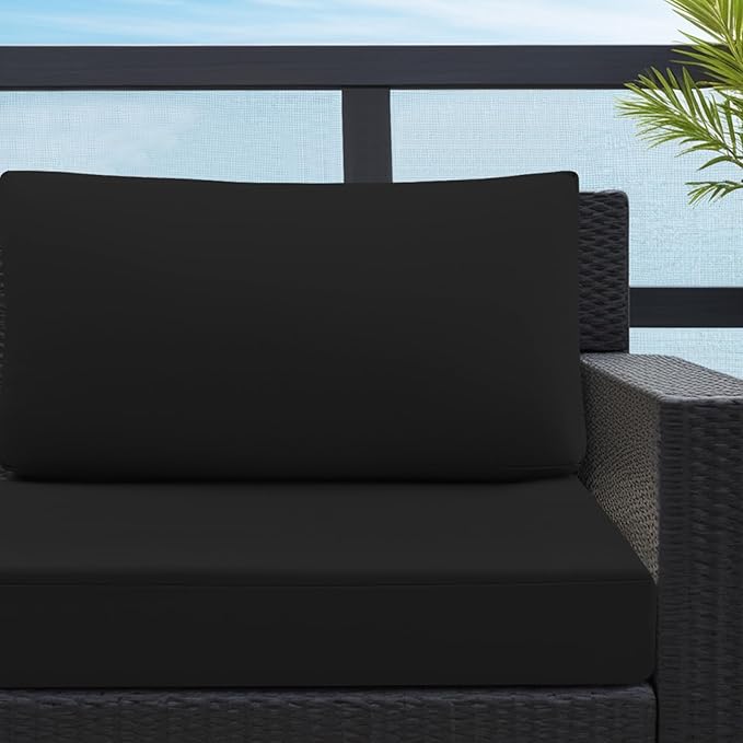 idee-home Outdoor Cushions for Patio Furniture, Waterproof Outdoor Seat Cushion Hampton Bay Deep Seat Replacement Cushions for Garden