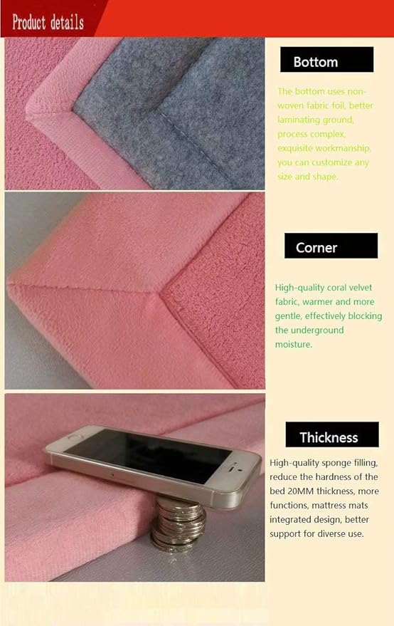 V-mix Baby Play Mat, Handmade Weaving Plush Foam Play Crawling Rugs for Baby, Children Play Blanket, Yoga Mat, Exercise Mat-Cushy- Soft & Thick Hypoallergenic, Non-Toxic