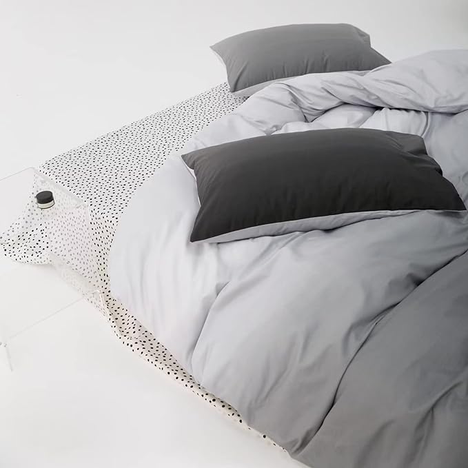 Luxlovery Grey Gradient Comforter Set Twin Black Grey Bedding Set Men Women Abstract Bedding Set Soft Breathable Blanket Quilts Modern Dark Grey Comforter Set